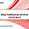 Biaya Publikasi Jurnal Sinta 2,3,4,5 dan 6